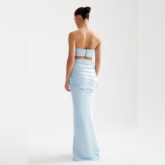 LEXI  ARIANA Set GLACIER Strapless Bandeau & Maxi Skirt Two Piece Set size S NWT - Picture 4 of 9